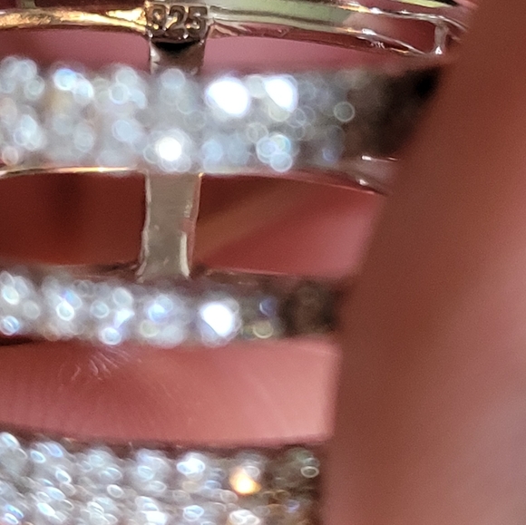 Triple band sterling silver ring - Picture 4 of 7